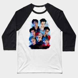 SuperM Fanart - kpop illustration - 100 Baseball T-Shirt